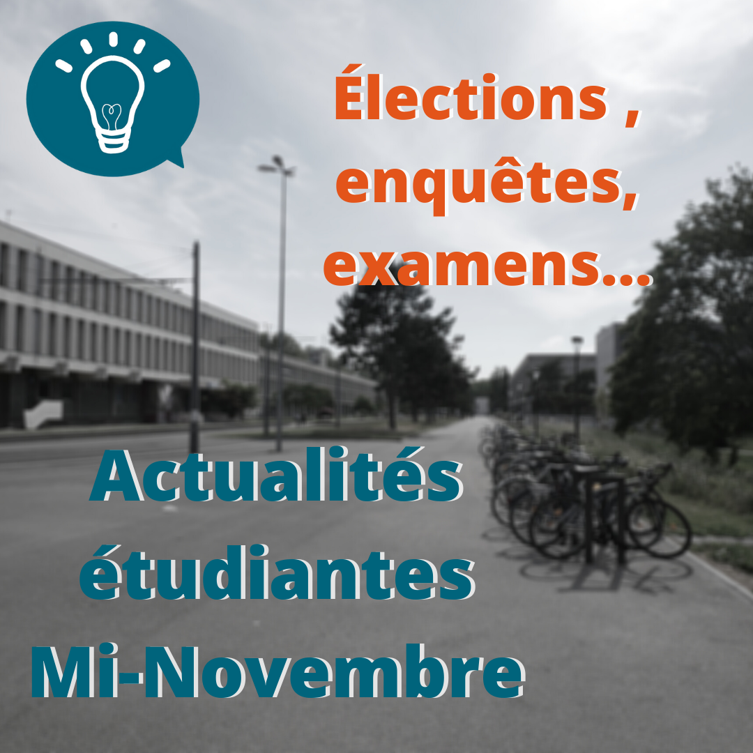 Actualités étudiantes de la semaine du 16 novembres